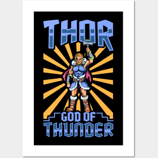 Viking thunder god Thor Posters and Art